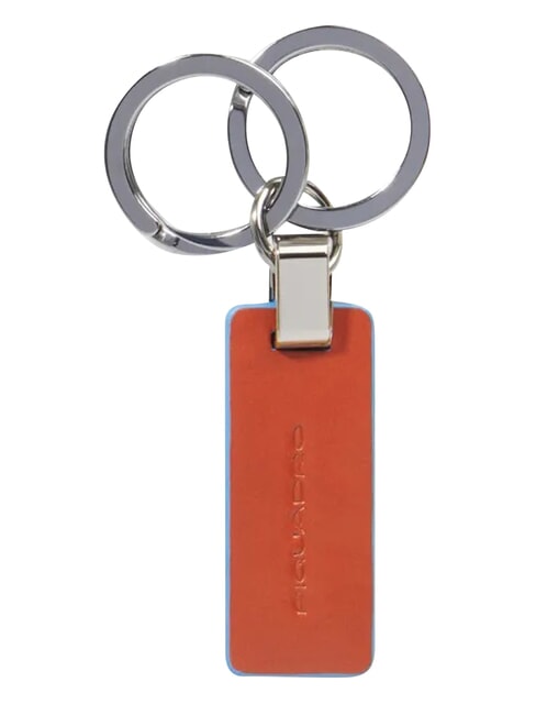 BLUE SQUARE Leather keychain leather4 - Key holders