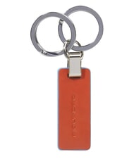 PIQUADRO BLUE SQUARE Leather keychain leather4 - Key holders - 2