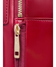 PIQUADRO BLUE SQUARE  14" laptop backpack, in leather RED - Laptop backpacks - 7