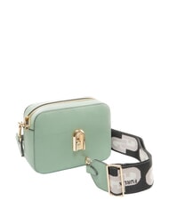 FURLA GARDENIA Camera case bag in keria print leather mineral green + ice tones - Women&rsquo;s Bags - 2