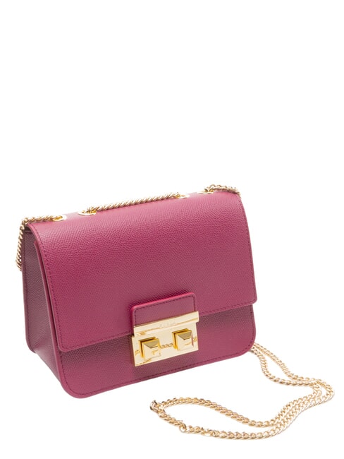 BELLA  Mini shoulder bag, in leather raspberry - Women&rsquo;s Bags