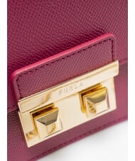 FURLA BELLA  Mini shoulder bag, in leather raspberry - Women&rsquo;s Bags - 3