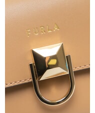 FURLA CIRCE Mini shoulder bag, in leather desert - Women&rsquo;s Bags - 3