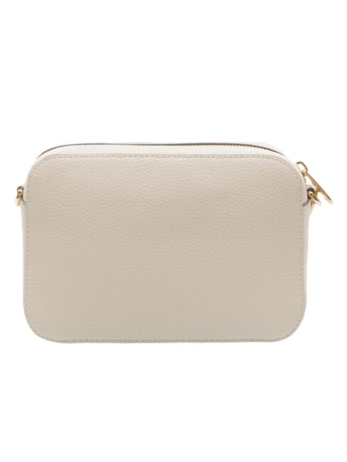 GARDENIA Camera case bag in keria print leather pearl and cognac tones - Women&rsquo;s Bags
