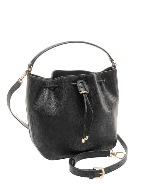 ATENA Mini Bucket Bag with Shoulder Strap Black - Women&rsquo;s Bags