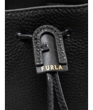 FURLA ATENA Mini Bucket Bag with Shoulder Strap Black - Women&rsquo;s Bags - 4