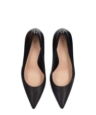 MARC ELLIS ME25 9cm heel d&eacute;collet&eacute;, in leather black - Women&rsquo;s shoes - 6