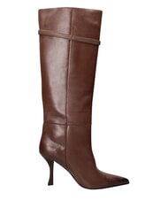 MARC ELLIS ME25 High boot, 9cm heel, in leather dark brown - Women&rsquo;s shoes - 3