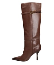 MARC ELLIS ME25 High boot, 9cm heel, in leather dark brown - Women&rsquo;s shoes - 4