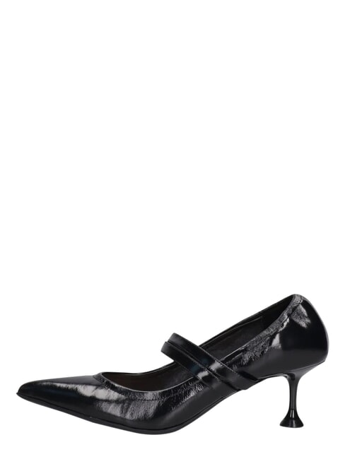ME25 6cm heel d&eacute;collet&eacute;, in leather black - Women&rsquo;s shoes