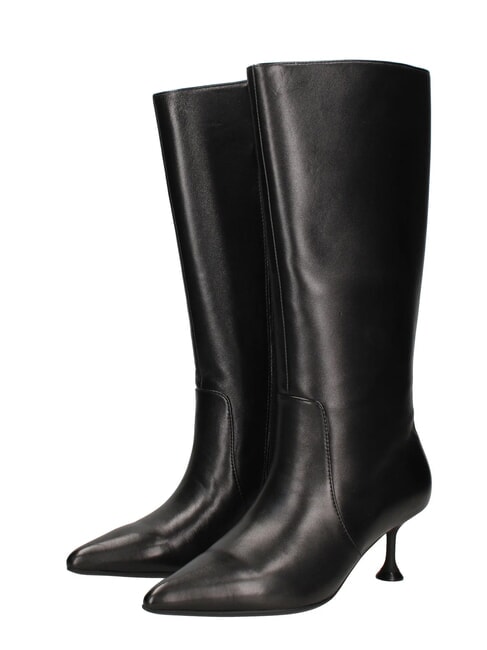 ME25 High boot, 6.5 heel, in leather black - Women&rsquo;s shoes
