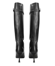 MARC ELLIS ME25 High boot, 9cm heel, in leather black - Women&rsquo;s shoes - 2