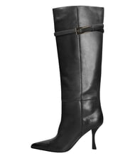 MARC ELLIS ME25 High boot, 9cm heel, in leather black - Women&rsquo;s shoes - 3