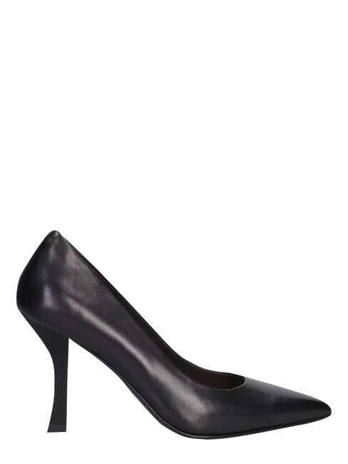 ME25 9cm heel d&eacute;collet&eacute;, in leather black - Women&rsquo;s shoes