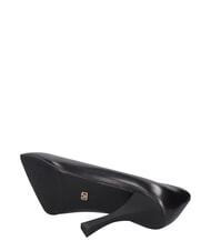 MARC ELLIS ME25 9cm heel d&eacute;collet&eacute;, in leather black - Women&rsquo;s shoes - 5