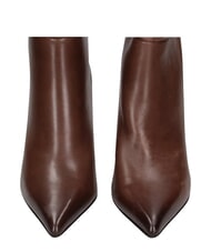 MARC ELLIS ME25 High boot, 9cm heel, in leather dark brown - Women&rsquo;s shoes - 5