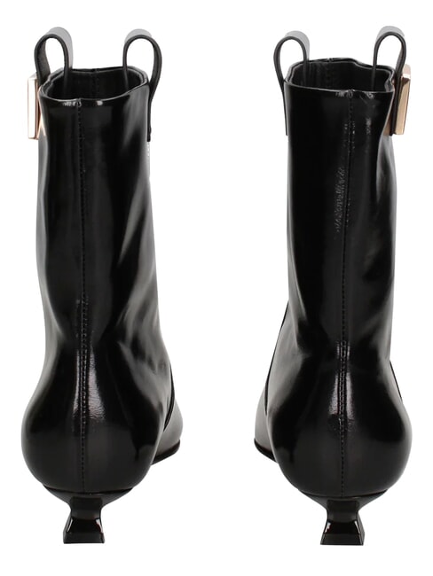 ME25 3cm heel ankle boot, in leather black - Women&rsquo;s shoes