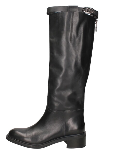 ME25 High boot, 4.5 heel, in leather black - Women&rsquo;s shoes