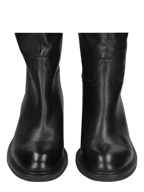 ME25 High boot, 4.5 heel, in leather black - Women&rsquo;s shoes
