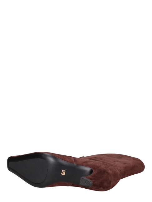 ME25 5cm heel ankle boot, in leather dark brown - Women&rsquo;s shoes