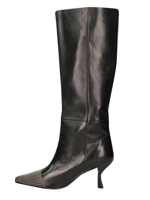 ME25 High boot, 6.5 heel, in leather black - Women&rsquo;s shoes
