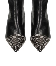 MARC ELLIS ME25 High boot, 6.5 heel, in leather black - Women&rsquo;s shoes - 5