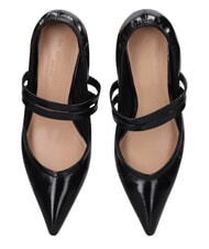 MARC ELLIS ME25 6cm heel d&eacute;collet&eacute;, in leather black - Women&rsquo;s shoes - 6