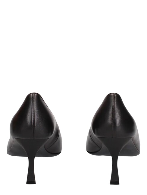 ME25 6cm heel d&eacute;collet&eacute;, in leather black - Women&rsquo;s shoes