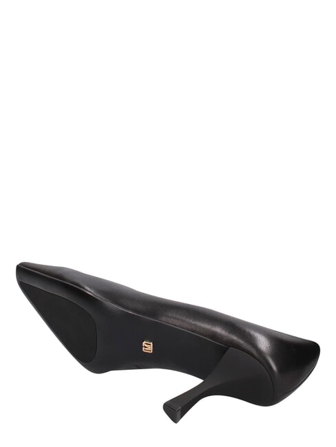 ME25 6cm heel d&eacute;collet&eacute;, in leather black - Women&rsquo;s shoes