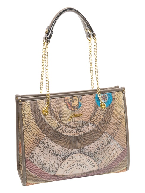 PLANETARIUM Chain Handle Shoulder Bag wild watercolor/ dk taupe - Women&rsquo;s Bags
