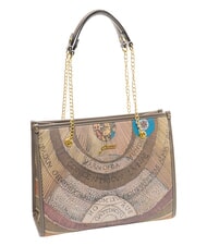 GATTINONI PLANETARIUM Chain Handle Shoulder Bag wild watercolor/ dk taupe - Women&rsquo;s Bags - 2