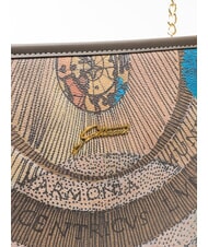 GATTINONI PLANETARIUM Chain Handle Shoulder Bag wild watercolor/ dk taupe - Women&rsquo;s Bags - 3