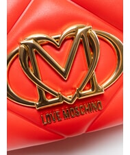 LOVE MOSCHINO EMBOSSED Handbag, with shoulder strap RED - Women&rsquo;s Bags - 3