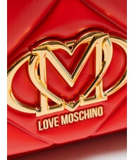 LOVE MOSCHINO EMBOSSED Shoulder bag / crossbody bag RED - Women&rsquo;s Bags - 3
