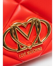 LOVE MOSCHINO EMBOSSED Mini shoulder bag RED - Women&rsquo;s Bags - 3