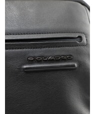 PIQUADRO AKRON Leather backpack Black - Laptop backpacks - 3
