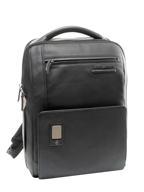 AKRON Leather backpack Black - Laptop backpacks