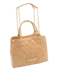 LOVE MOSCHINO QUILTED Handbag, with chain shoulder strap beige - Women&rsquo;s Bags - 2