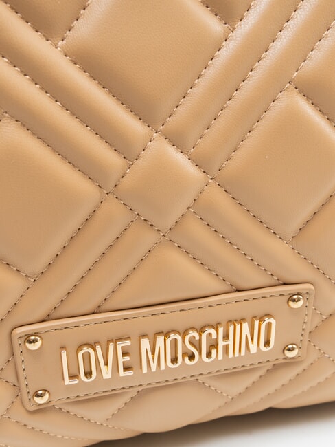 QUILTED Handbag, with chain shoulder strap beige - Women&rsquo;s Bags
