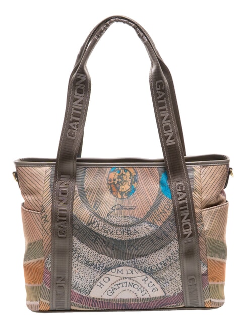 PLANETARIUM Shoulder bag wild watercolor/ dk taupe - Women&rsquo;s Bags