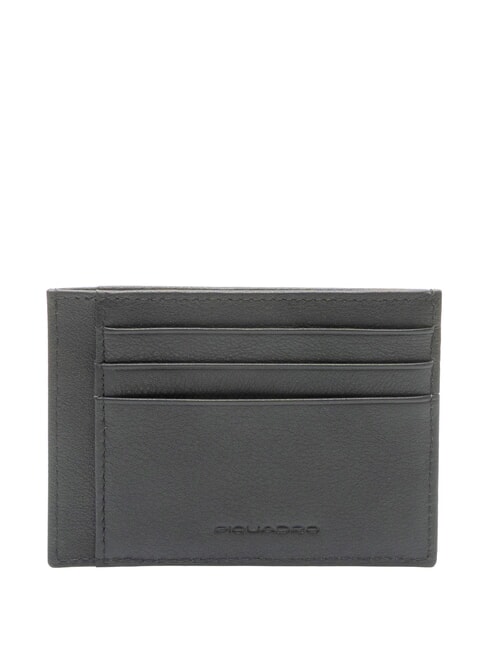 AKRON Flat leather card holder Black - Men&rsquo;s Wallets
