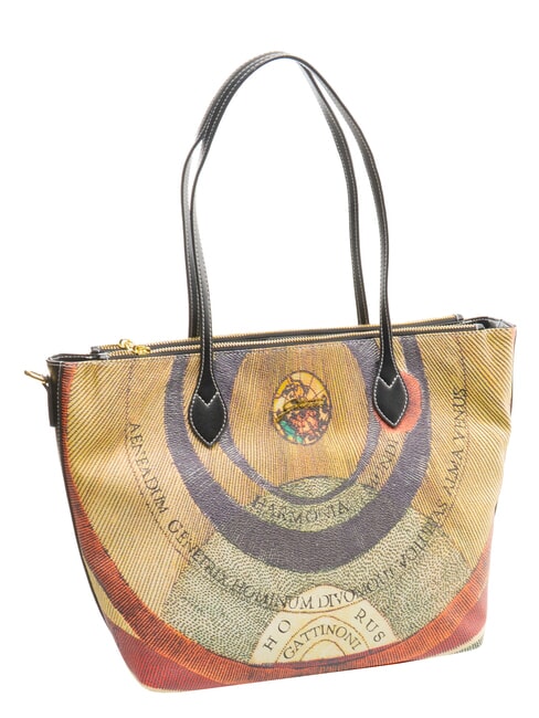PLANETARIUM Shopping Bag wild watercolor/ dk taupe - Women&rsquo;s Bags