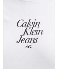 CALVIN KLEIN FONT GRAPHIC REGULAR Short-sleeved T-shirt white - T-shirt - 4
