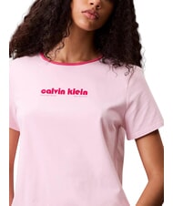 CALVIN KLEIN SS RETRO LOGO GRAPHI Short-sleeved T-shirt pink - T-shirt - 5