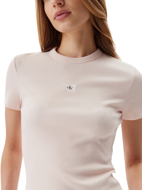 WOVEN LABEL Short-sleeved T-shirt pink - T-shirt