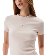 CALVIN KLEIN WOVEN LABEL Short-sleeved T-shirt pink - T-shirt - 3