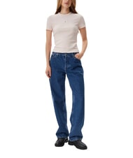 CALVIN KLEIN WOVEN LABEL Short-sleeved T-shirt pink - T-shirt - 4