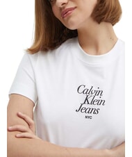 CALVIN KLEIN FONT GRAPHIC REGULAR Short-sleeved T-shirt white - T-shirt - 3