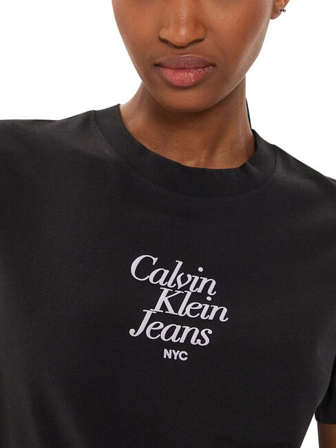 FONT GRAPHIC REGULAR Short-sleeved T-shirt black - T-shirt