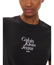 CALVIN KLEIN FONT GRAPHIC REGULAR Short-sleeved T-shirt black - T-shirt - 4